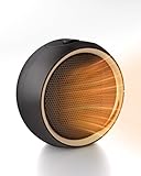 Elektrischer Heizlüfter für den Innenbereich, tragbarer Keramikheizer mit 2-Sekunden-Schnellaufheizung & PTC-Keramik, Umkippschutz/Überhitzungsschutz, ultraleiser Mini-Tischheizer für Schlafzimmer