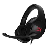 HyperXCloud Mit Kabel, Stinger–Gaming-Headset,fürPC,DTSHeadphone:XSpatialAudio,Memoryschaum,weichesKunstleder,robusterSchiebemechanismusausStahl,StummschaltungdurchWegklappendesMikrofons, Schwarz