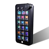 Stream Controller Deck, Mini Studio Controller mit 15 Anpassbaren LCD Makrotasten für Mac und PC Auslösen von Aktion in Apps und Software wie OBS für Live Streaming Aktienhandel Editing