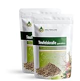 Kräuterland Teufelskralle gemahlen 1kg - 2x 500g Teufelskralle Pulver für Mensch, Hund, Pferd und Katze - reines Teufelskralle-Extrakt in Premium Qualität