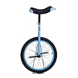 12 Zoll Einrad,Kinder Verstellbar Skidproof Outdoor Wheel Trainer Fitness Akrobatische Balance Radfahren ÜBung Einzelrad Fahrrad/Blau / 48cm