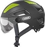 ABUS Stadthelm Hyban 2.0 ACE - Fahrradhelm mit Visier, Licht...