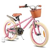 HILAND 18 Zoll Kinderfahrrad für Mädchen Jungen 5 6 7 8...