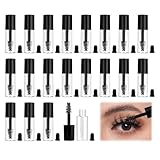 Leere Mascara-Tube und Zauberstab, 10 Stück, 3 ml, leere Tuben, Mini-Mascara-Röhrchen, transparenter Behälter, Mascara-Flasche, für Rizinusöl mit Innenstopfen vermeiden Auslaufen, nachfüllbarer