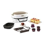 Tefal Intelligente Kuchenmaschine, 5 automatische Programme, ideale Temperatur- und Zeiteinstellung, Antihaftbeschichtete Aluminiumform, 6 Creabake Muffinformen, Cake Factory KD804910