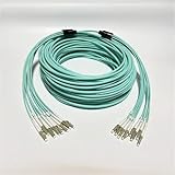 YGESZZAY Multimode-OM3-Glasfaser-Jumper LSZH, gepanzert, 6 Kerne –LC auf SC-FC-ST, erhältlich in 3 m, 5 m, 10 m(LC-LC 3m)