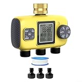 SMZhomeone Bewässerungs-Timer mit 3 Zonen und Messingeinlass für individuelle Zeitpläne