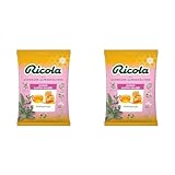 Ricola Honig Alpen Salbei, 75g Beutel Original Schweizer Kräuter-Bonbons mit 13 Alpenkräutern, wohltuendem Honig, Salbei & Vitamin C, 1 x 75g (Packung mit 2)