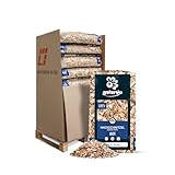 GALAMIO Holzhackschnitzel Hackschnitzel Mulch Natur Wald Kiefer Pinus Sylvestris Für Garten Hochbeet Dekor Holz Deko Häcksel Grob 5-60mm 60l x 13 Sack 780l / 1 Palette Paligo