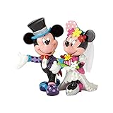 Disney 4058179 Figur Britto Mickey and Minnie Mouse Wedding, Resin, mehrfarbig, 22,2 x 15,9 x 19,7 cm