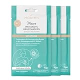 MABYEN Mama Weißkohl Brustmasken 3er Pack | Bio Inhaltsstoffe - zertifizierte Naturkosmetik - 2 Masken pro Sachet - Pflegende Tuchmasken zur Beruhigung der Brust - einfache Anwendung