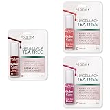 PODERM Teebaum-Nagellack Vitalfarben Set – Swiss Made | Antimykotisch mit Teebaumöl, Silicium & Biotin | Stärkt, Repariert & Kaschiert Gelbe und Beschädigte Nägel | Entwickelt von einer Podologin
