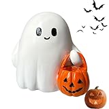 Geister-Nachtlicht für Kinderzimmer, Zubehör mit Geist und Kürbis für Küche, Leseecke, Partyzimmer, Badezimmer, Nachttisch und Hallowe Dekoration