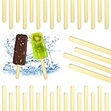 30 Stück Acryl Eisstiele, 11,4 cm Goldene Eisstiele Wiederverwendbare Acryl Cakesicle Stäbchen Cake Pop Eiscreme Stäbchen für Desserts Lutscher Zuhause Kuchen Süßigkeiten, Geschenke Party