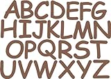 Kleckerliese Alphabet Buchstaben Set A bis Z selbstklebende Aufkleber 8cm Wandtattoo Wanddekoration Kinderzimmer STICKER