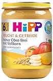 HiPP Bio Frucht & Getreide Feiner Obst-Brei mit Vollkorn,...