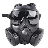 zingking Vollmaske M50 Kopfmaske Vollgesichts Ventilative, gewidmet öffentlichen Sicherheit Schutz, Schutz mit Filterkaste Reusable Sicherheit für militärische Enthusiasten
