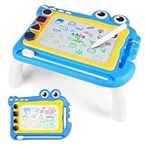OFFCUP Magnetische Maltafel Zaubertafel ab 3 Jahr Bunt Magnetische Zeichenbrett Lernspielzeug mit Stempel Spielzeug Geschenk für Kinder ab 3 Jahre Mädchen Jungen -Krokodil