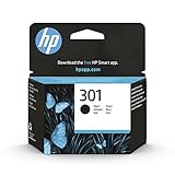 HP 301 (CH561EE) Original Druckerpatrone Schwarz für HP DeskJet 10xx, 15xx, 20xx, 25xx, 30xx, HP ENVY 45xx, 55xx, HP OfficeJet 26xx, 46xx Tintenstrahldrucker