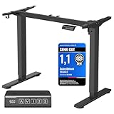VASAGLE Höhenverstellbarer Schreibtisch elektrisch,...