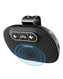 ANSTEN Freisprechanlage für Auto Bluetooth 5.0 Eingebautes Mikrofon, Freisprechanlage Auto Freisprecheinrichtung für GPS, Musik, Anrufe, Lautstärkeregelung, iOS Siri und Google Assistant