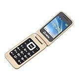 OLYMPIA Luna - Seniorenhandy – Gold ✓ Große Tasten ✓ Notruf-Taste ✓ Klappbares Großtasten-Handy | Mobiltelefon für Senioren ohne Vertrag | Altersgerechtes Klapphandy mit Tasten
