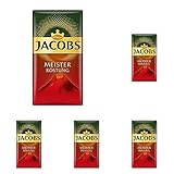 Jacobs Filterkaffee Meisterröstung, 500 g gemahlener Kaffee (Packung mit 5)