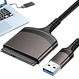Tumotsit 10 Stück USB 3.0 auf SATA IDE Adapter, Festplatten-Adapterkabel für 3,5/2,5 Zoll | IDE / SATA HDD externe SSD 5,25 Zoll DVD-ROM/CD-ROM/CD-RW Offline One Touch Clone Unterstützung USAP