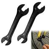 Fahrrad-Kegelschlüssel, 4 Größen, 13/14/15/16 mm, Karbonstahl, Achse, Kegelschlüssel, offenes Ende, Pedalschlüssel, Reparaturwerkzeug für MTB, Mountainbike, Radfahren, 2 Stück
