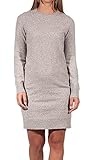 VERO MODA Mini Strickkleid Meliert Langarm Rundhals Regular Fit Kleid Kurz Basic Oberschenkellang VMDOFFY