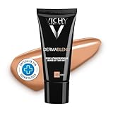 Vichy Dermablend, Teint-korriegierendes Make-up, Foundation bei empfindlicher und unreiner Haut, Ohne Maskeneffekt, Parfümfrei, Farbton: 45 gold, 30 ml