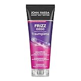 John Frieda - Frizz Ease Traumglätte Shampoo - Inhalt: 250ml - Haarglättung & 72h-Feuchtigkeitssschutz mit Keratin - Für widerspenstiges, mitteldickes bis dickes Haar