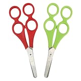 YIPFEN 2 pcsTherapeutenschere,Kinder-Lernschere,Therapeutenschere mit Doppelgriff,Mutter-Kind- Schere mit Doppelgriff,Kinder Bastelschere Schule,Helferschere,für Eltern-Kind-Schüler