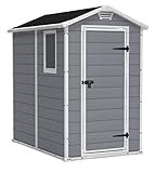 Keter Manor 4x6S Gartenhaus wetterfest 3.8m³, Kunststoff,...