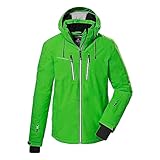 killtec Herren Skijacke/Funktionsjacke mit abzippbarer Kapuze und Schneefang KSW 44 MN SKI JCKT, schwarz blau, S, 38698-000