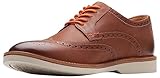 Clarks Herren AtticusLTLimit Oxford, Dark Tan Lea, 43 EU