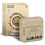 MOES Wlan 2.4GHz Mini Dimmer Schalter Modul,Smart LED Dimmschalter Unterputz Kompatibel mit Smart Life Tuya App Fernbedienung,Alexa & Google Home,1 Gang