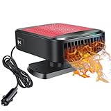COMBLU Tragbare Autoheizung, 12V 200W Auto Heizung, Schnelle Heizung und Kühlung für Auto Windschutzscheibe Defogger und Defroster Auto Heizung mit 360°Drehbarer Handheld