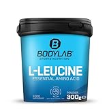 Bodylab24 L-Leucin Essential Amino Acid 300g, reines L-Leucin Pulver ohne weitere Zusätze, Pulversupplement für die Proteinversorgung, geschmacksneutral, ohne Zuckerzusatz, gluten- und laktosefrei