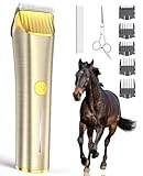 oneisall Schermaschine Pferd Kabelloses Design, Leise...