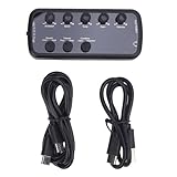 Hiraith Bass -Kopfhörerverstärker, Bass -Kopfhörerverstärker mit 7 Effekten - Sauber/Overdrive/Verzerrung/Echo/Reverb/Chorus/Tremolo, für Bassgitarrenpraxis