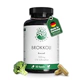 Brokkoli Extrakt | 170mg Sulforaphan | 1300mg Tagesdosis | 180 Kapseln | 3 Monate Vorrat | vegan & ohne Zusätze | Herstellung & Laborprüfung in DE | Green Naturals®