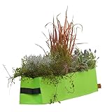 UNUS Blumenkasten aus Filz Balkonkasten Blumenkübel Pflanzkasten grün 79,5 cm