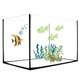 Aquarium Becken Rechteckig Glas Aquariumbecken Mini Aquarium Salzwasseraquarium Nano Glasbecken Glasaquarium Aufzuchtbecken 30x20x20