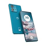 Motorola Moto Edge40 neo Smartphone (6,55'-FHD+-Display, 50-MP-Kamera, 12/256 GB, 5000 mAh, Android 13) Caneel Bay, inkl. Schutzcover + KFZ-Adapter [Exklusiv bei Amazon]