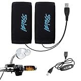 Heizgriffe Motorrad, 22-30mm Griffheizung Motorrad, Universal Motorrads Lenker Heizgriffe, Intelligente Dreistufige Temperaturregelung Heizgriffes Griffheizung Overgrips Für Motorrads Fahrrad