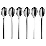 WMF Nuova Tee-/ Kaffeelöffel Set 6-teilig, 13,5 cm, Cromargan Edelstahl poliert, glänzend, spülmaschinengeeignet