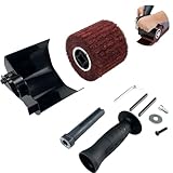 Poliermaschinen Aufsatz, Renovierungsschleifer Bürstenschleifer Bürstmaschine-Holz Satiniermaschine-Holz Leistungsstarke Schleifmaschine Vielseitiger Schleifroller für Holzprojekte