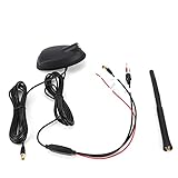 MasYosh Auto-DAB+GPS+FM-Antenne, Universelle Aktive Verstärkte Dachhalterung mit Betriebsanzeige, für Fahrzeug, Wohnmobil, Wasserdicht, Staubdicht