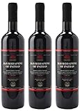 Mavrodaphne aus Patras 3x 0,75l P.D.O. Loukatos Likörwein rot | 15% Vol. | + 20ml Jassas Olivenöl